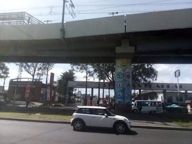 La increíble imagen de la estación Los Olivos: así estaba antes y después del accidente