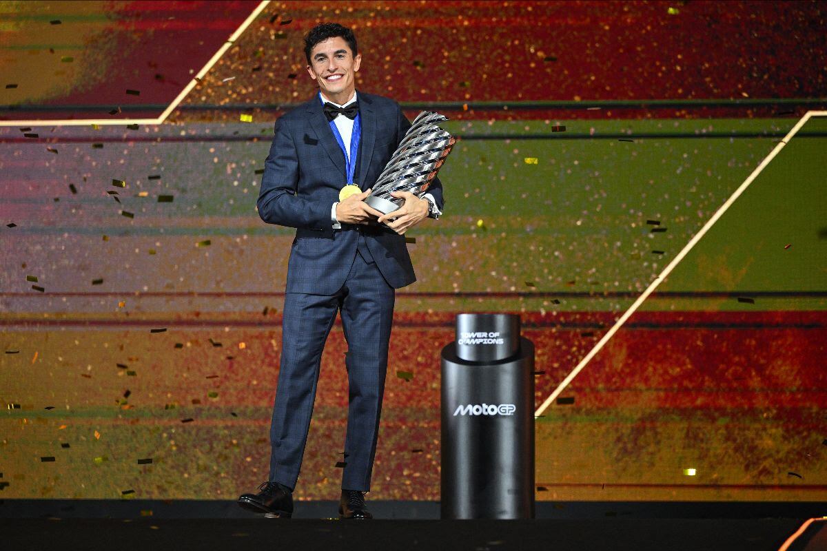 Marc Márquez, en la Gala de MotoGP.