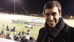 Raúl, en la final de la NASL apoyando al New York Cosmos