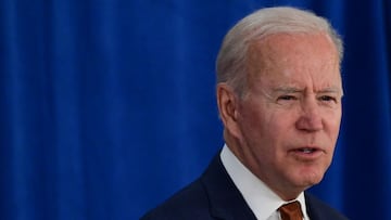 US President Joe Biden speaks about the May jobs report on June 4, 2021, at the Rehoboth Beach, Delaware, Convention Center. - Biden called a surge in new US jobs "great news" Friday and said the country was leading the world in recovering from