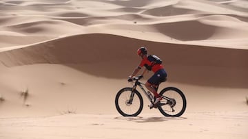 Joaquim 'Purito' Rodríguez compite en la Titan Desert 2019.