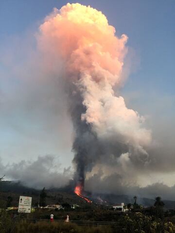 Las dramáticas imágenes de la erupción volcánica en La Palma