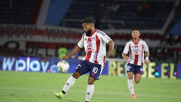 Luis 'Cariaco' González, de Junior, vs Medellín