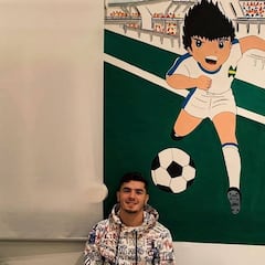 Brahim recuerda su sueño de ser futbolista... con Oliver Atom