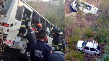 Así fue el choque entre microbús y autos en Naucalpan; hay 4 muertos y 20 heridos