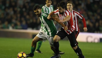 Ceballos y Be&ntilde;at, durante un Betis-Athletic.