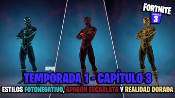 Cómo conseguir los skins Fotonegativo, Apagón Escarlata y Realidad Dorada en Fortnite