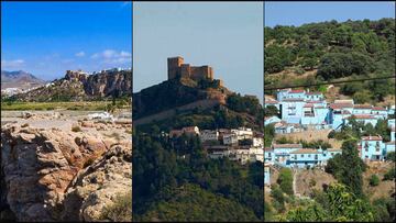 Salobreña (Granada), Segura de la Sierra (Jaén) y Júzcar (Málaga) /Creative Commons