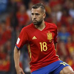 Jordi Alba se pone a tope con la selección