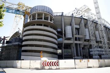 El avance de las obras del estadio Santiago Bernabéu