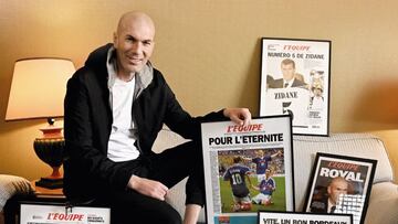 Zidane, durante su entrevista para L'Equipe.