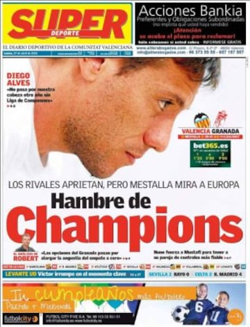 Portadas de la prensa deportiva