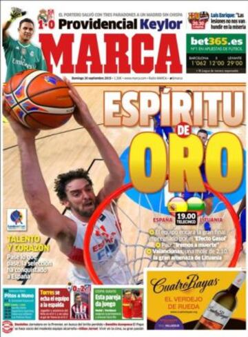 Portadas de la prensa deportiva