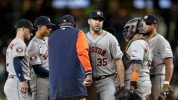 Justin Verlander se encuentra en la lista de lesionados debido a molestias en el hombro de lanzar.