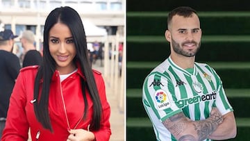 Im&aacute;genes de Aurah Ruiz y de Jes&eacute; Rodr&iacute;guez en su presentaci&oacute;n con el Betis.