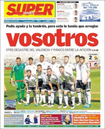 Portadas de la prensa mundial