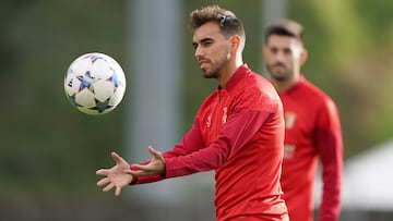 Braga (Portugal), 23/10/2023.- SC Braga player Ricardo Horta attends a training session in Braga, Portugal, 23 October 2023. SC Braga will play against Real Madrid in their UEFA Champions League match on 24 October 2023. (Liga de Campeones) EFE/EPA/HUGO DELGADO