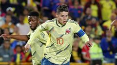 James Rodr&iacute;guez durante el partido entre Colombia y Panam&aacute; en El Camp&iacute;n.