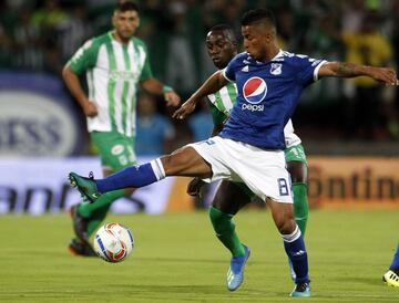 Los goles del partido fueron anotados por Dayro Moreno, para Nacional, y Christian Marrugo por Millonarios. 