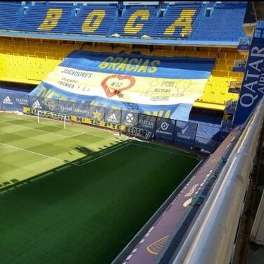 La Bombonera le rinde homenaje a Maradona