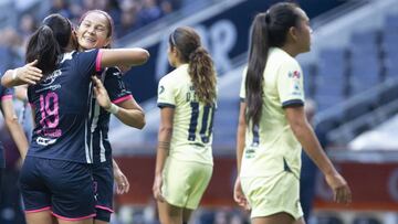 Monterrey derrota a América en la jornada 9 de la Liga MX Femenil