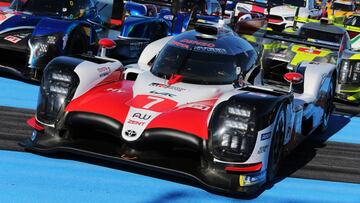 El Toyota TS050 Hybrid, junto al resto de prototipos del WEC.