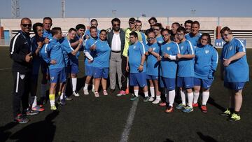 Abdullah Al Thani con el M&aacute;laga Genuine