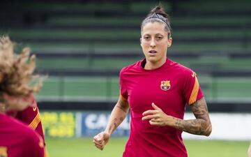 Jenni Hermoso, con la nueva equipación del Barça para la 2020-21