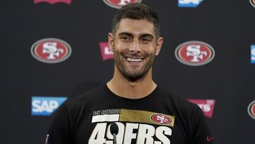 Kyle Shanahan, head coach de San Francisco 49ers, considera que Jimmy Garoppolo es el mejor quarterback disponible para el equipo californiano.