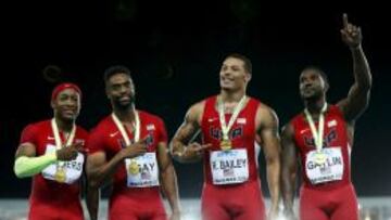 El 4x100 de EE UU en Londres 2012.