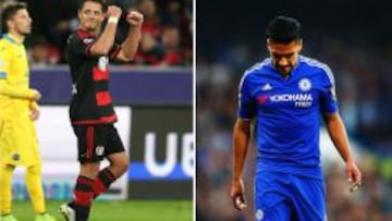 Chicharito sigue en racha y Falcao no levanta cabeza