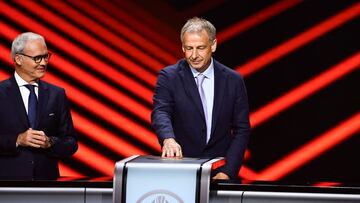 Klinsmann, durante el sorteo.