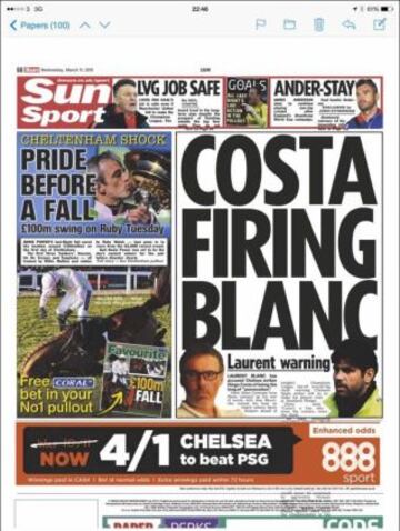 Portadas de la prensa deportiva