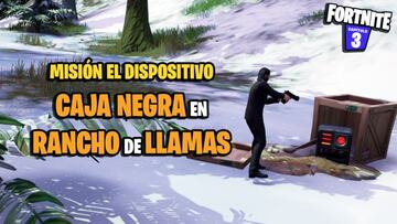 &iquest;D&oacute;nde est&aacute; la caja negra en Rancho de Llamas en Fortnite?