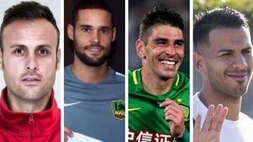 Juan Cala, Mario Su&aacute;rez, Jonathan Soriano y Jonathan Viera, los cuatro jugadores espa&ntilde;oles que este a&ntilde;o militar&aacute;n en la Superliga China.