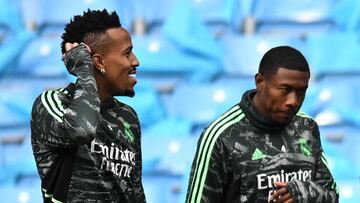 Eder Militao y David Alaba se jugarán un puesto en el eje de la zaga.