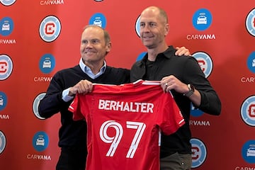 Berhalter was recently presented as Chicago Fire head coach.