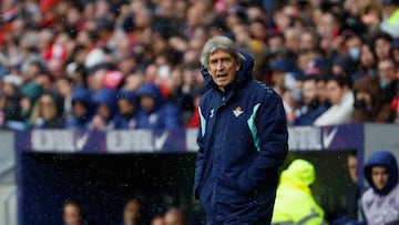 Manuel Pellegrini, durante el partido.