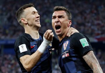 1-1. Mario Mandzukic celebr¨® el gol del empate.