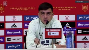 Pedri: "Me encantan las ideas que tiene Luis Enrique"