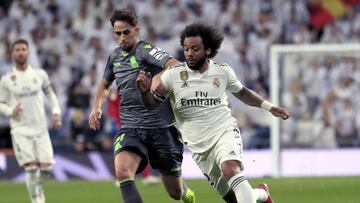 El Bernabéu le da un toque a Marcelo tras el 0-1 de la Real