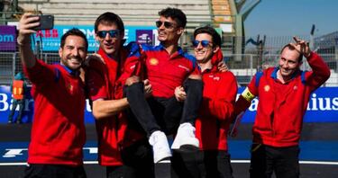 Truco de magia de Di Grassi para imponerse sobre la línea