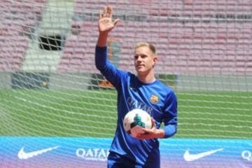 Las imágenes de la presentación de Ter Stegen