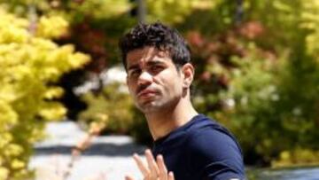 Diego Costa, que tiene pasaporte español desde el 7 de julio, ayer en Madrid.