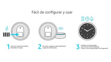 Echo Wall Clock: as es el reloj analgico de pared con Alexa y temporizador incluido