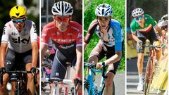 Froome, Contador, Bardet y Aru.