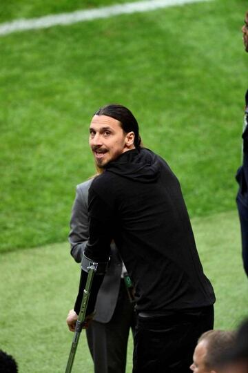 El delantero sueco del Manchester United, Zlatan Ibrahimovic.