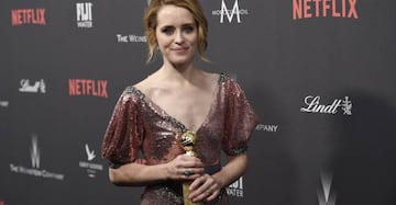 Claire Foy ganó el Globo de Oro a mejor actriz de televisión.