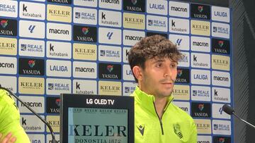 Pablo Marín, jugador de la Real Sociedad.