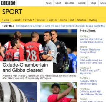 Portadas de la prensa extranjera